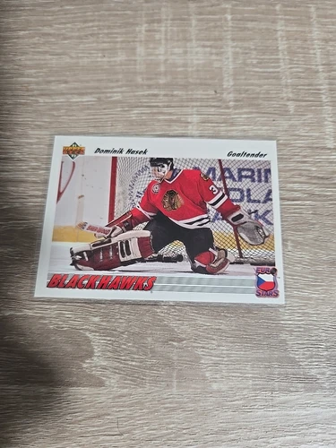 1991-92 Upper Deck - Euro-Stars French #E14 Dominik Hasek (RC)
