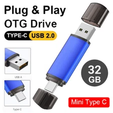 32 GB Dual 2 in 1 Type C USB 2.0 Flash Drive Memory Stick USB Stick Thumb Drive