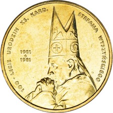 [#1149184] Coin, Poland, 2 Zlote, 2001, Warsaw, MS(63), Brass, KM:418