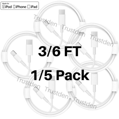20W USB-C PD Fast Charge Cable Cord For iPhone 13 12 11 Pro Max/XR/XS/X/8 iPad