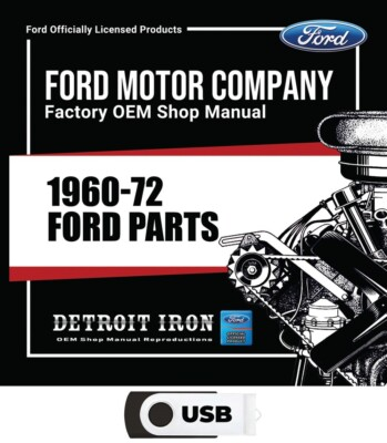 #ad 1960 1972 Ford Parts Manuals on USB $34.80
