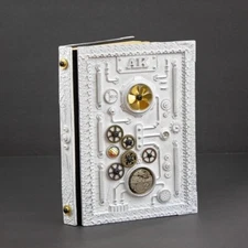 Sage's Gnomish Notebook White | Handmade Notebook TTRPG, Sketchbook, Diary