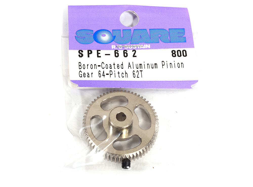 セレクトPN Square R/C Boron-Coated Aluminum Pinion Gear (64-pitch) 62T | eBay