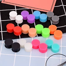 3Pairs Random SOLID Silicone Ear Plugs Ear Skins Flexible Ear Gauges Soft Tunnel