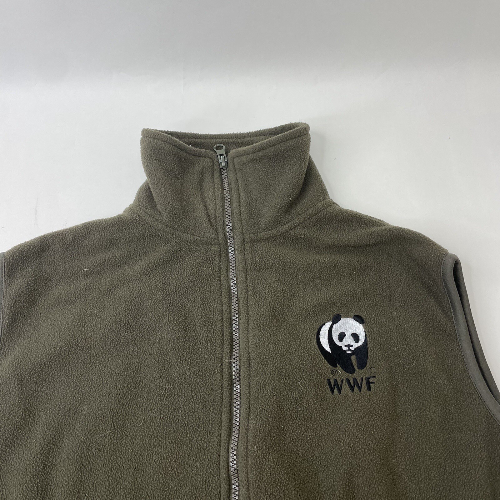 World Wildlife Fund Fleece Vest Mens Size Medium … - image 3