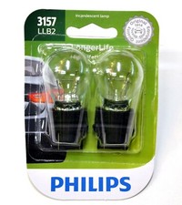 Philips LongerLife 3157 27/7W Two Bulbs Rear Turn Signal Park Replace Stock OE