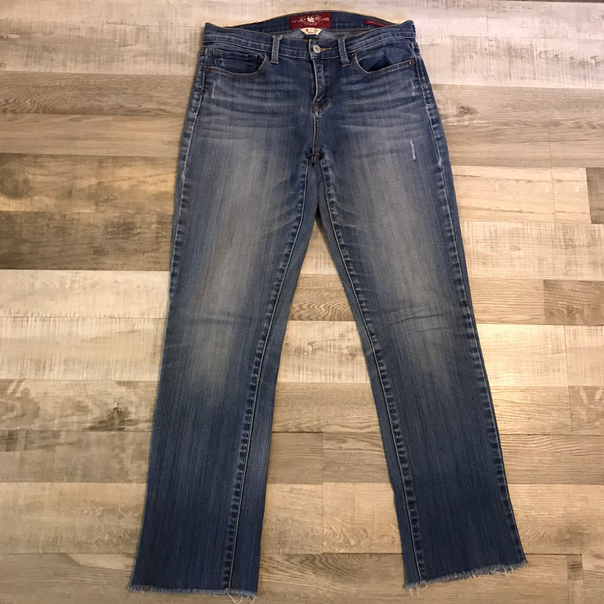 【LOLITA】AUTHENTIC DENIM SIZE29 Lucky Brand Lolita Straight Blue Jeans Raw Hem Size 8/29 | eBay