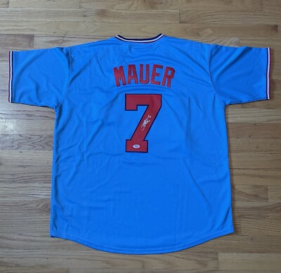 Joe Mauer Signed Minnesota Twins Jersey PSA/DNA MLB HOF