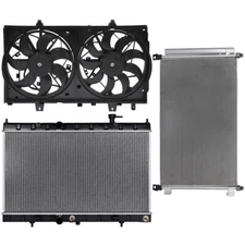 Electric Radiator Condenser Cooling Fan Kit For 2014-2018 Nissan Rogue 2.5L l4