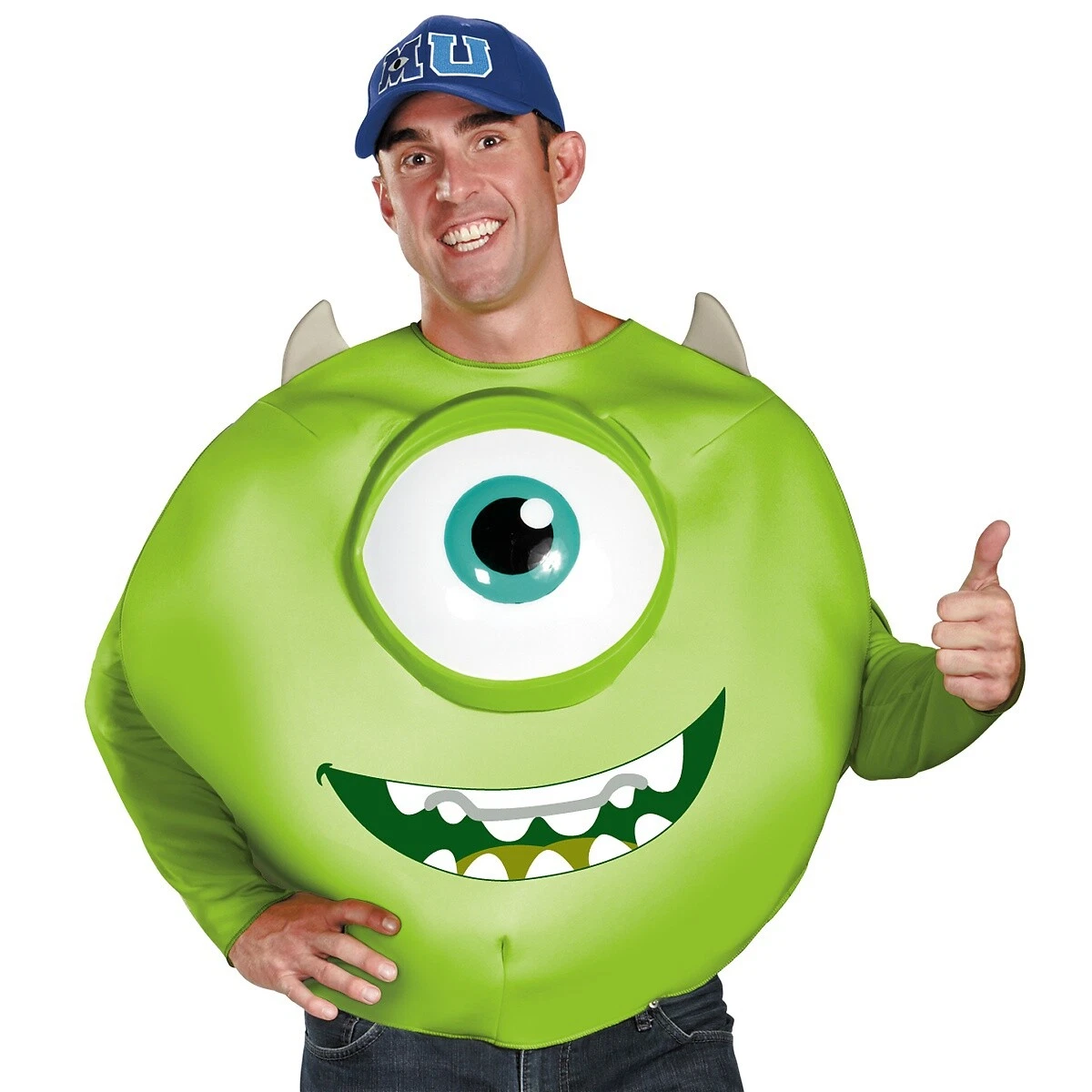 Mike Wazowski Costume Adult Monsters Inc Halloween Fancy Dress
