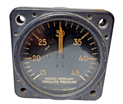 #ad #ad Absolute Pressure Gauge for Aircraft P N AW 1 7 8 32 CF4 As Removed $50.00