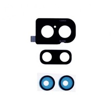 Glass Camera Lens with Bracket Back for Samsung Galaxy Z Flip Black Repair