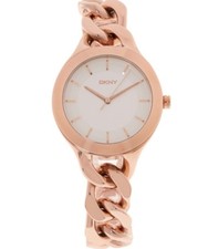 DKNY Analoguhr Roségoldfarben Chambers