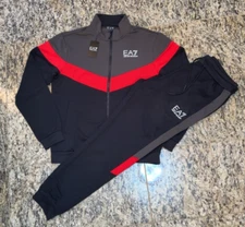 EMPORIO ARMANI $245 EA7 Mens Tracksuit Jacket & Jogger Pants XS-XL AUTHENTIC NEW
