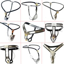 Einstellbarer Keuschheitsgürtel für Damen und Herren aus Edelstahl, BDSM-Bondage