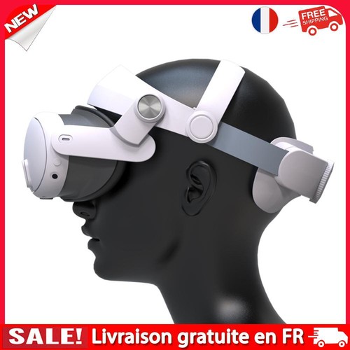 fr Sangle de tête réglable, sangle Elite de remplacement confortable pour Meta Q