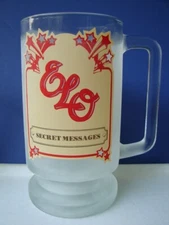 ELECTRIC LIGHT ORCHESTRA 1983 SECRET MESSAGES PROMO GLASS MUG STEIN ELO WORKS !!