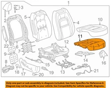 GM OEM 15-22 Canyon Driver Seat Components-Seat Cushion Pad 84513564
