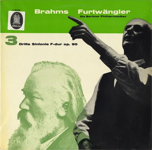 Furtwangler, BP, "Brahms Symphony No. 2 F-dur Op. 90" Odeon E-90994, 1st Ed LP