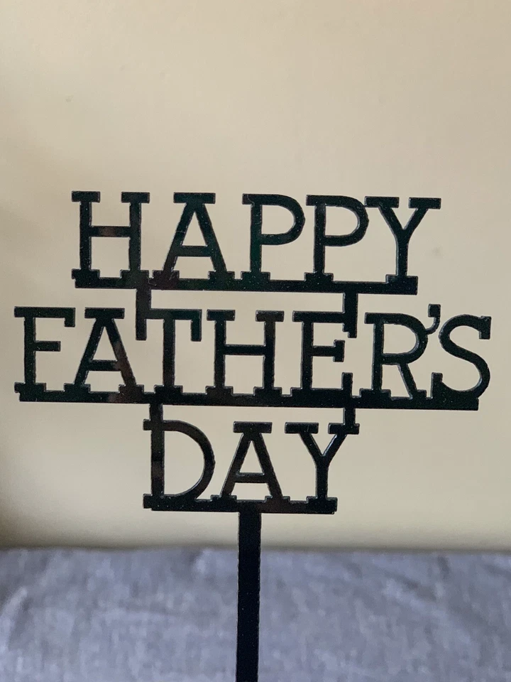Акриловый топпер для торта на день рождения украшение для торта Happy Father Day F1 - Изображение 2 из 4