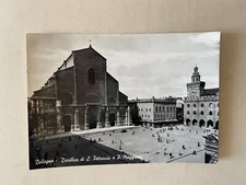 Postcard BOLOGNA, BASILICA OF S. PETRONIO AND PIAZZA MAJOR