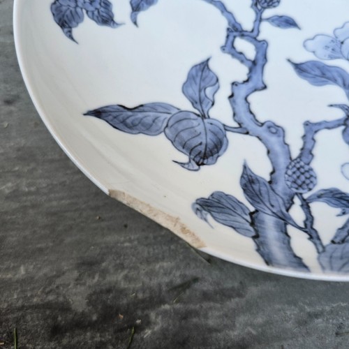 Japanese Antique Porcelain Dish Plate Nabeshima ? Style Edo Period Blue & White - Picture 5 of 18