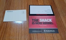 RadioShack Postcard Set of 2-Hiring Manager Notes w/Vintage - Before Closing-NOS