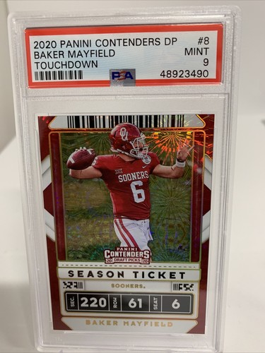 Baker Mayfield [Touchdown] #8 2020 Panini Contenders Draft Picks card
