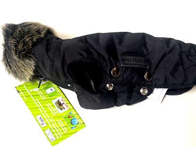 Wolters Cat & Dog 	Hundemantel Parka wattierter Wintermantel klein schwarz 20cm