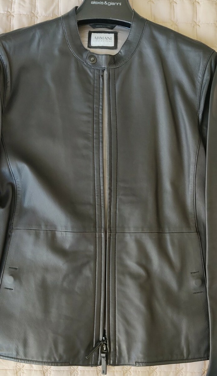 Armani Collezioni Leather Jacket Men Size 40 | eBay Armani Collezioni Leather Jacket Men Size 40 | eBay