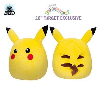 Pokémon Pikachu Squishmallow 20” Plush Target Exclusive Jumbo