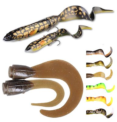 Savage Gear 3D Hard Eel Spare Tails 2er Pack 1Long/1Short Ersatzschwänze