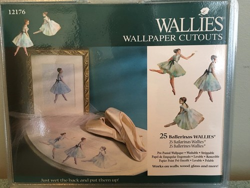 Wallies Papel Pared Recortes 25pkg Bailarinas 5" Pre-pegado Lavable