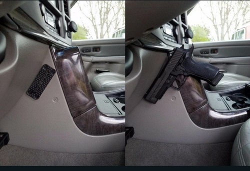Blue Pad Magnetic Gun Mount Holster for Vehicle and Home - Picture 2 of 3