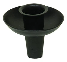 CWI Gifts Wine Bottle Taper Holder,  2.75", Black, Metal