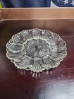 Clear glass deviled egg plate by Anchor Hocking