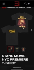 EMINEM STANS MOVIE PREMIERE T SHIRT RARE - SIZE XL PIER 17 NEW YORK SOLD OUT