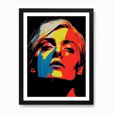 Face Pop Art 2 Art Print Framed Wall Art Poster Canvas Print Picture