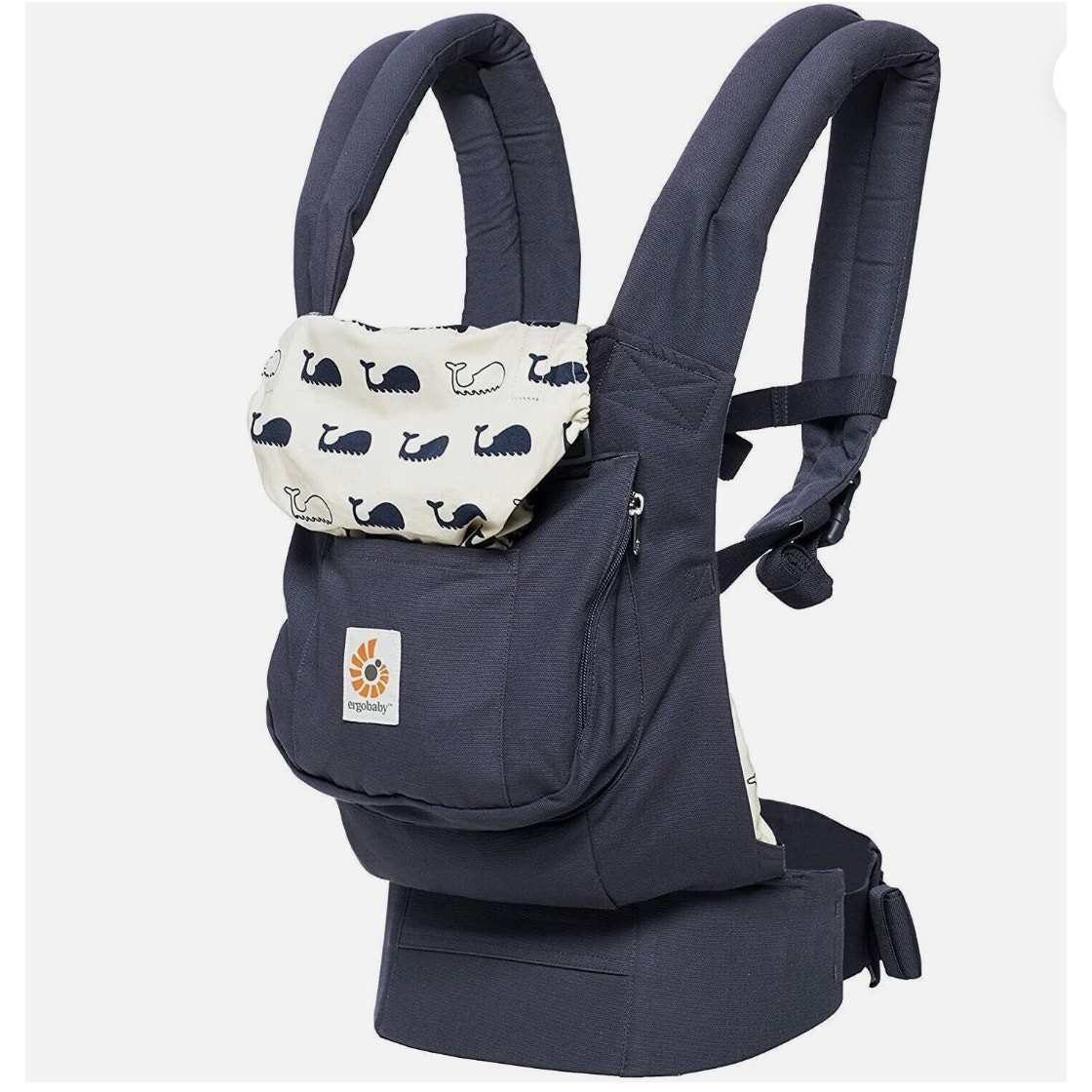 Ergobaby Original 3-Position Unisex Baby Carrier Marine Whal