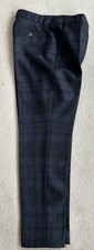 House Or Bruar Back Plaid Tartan Wool Cigarette Trousers UK8