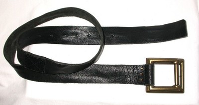 Free People Rowan Womens L 36 Black Leather Belt Double  display picture 3