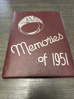 Vintage 1951 Kingstonian Kingston Pa High School Yearbook Genealogy Luzerne Co