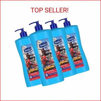 Suave Kids 3 in 1 Shampoo Conditioner Body Wash For Tear-Free Bath Time, Fresh S