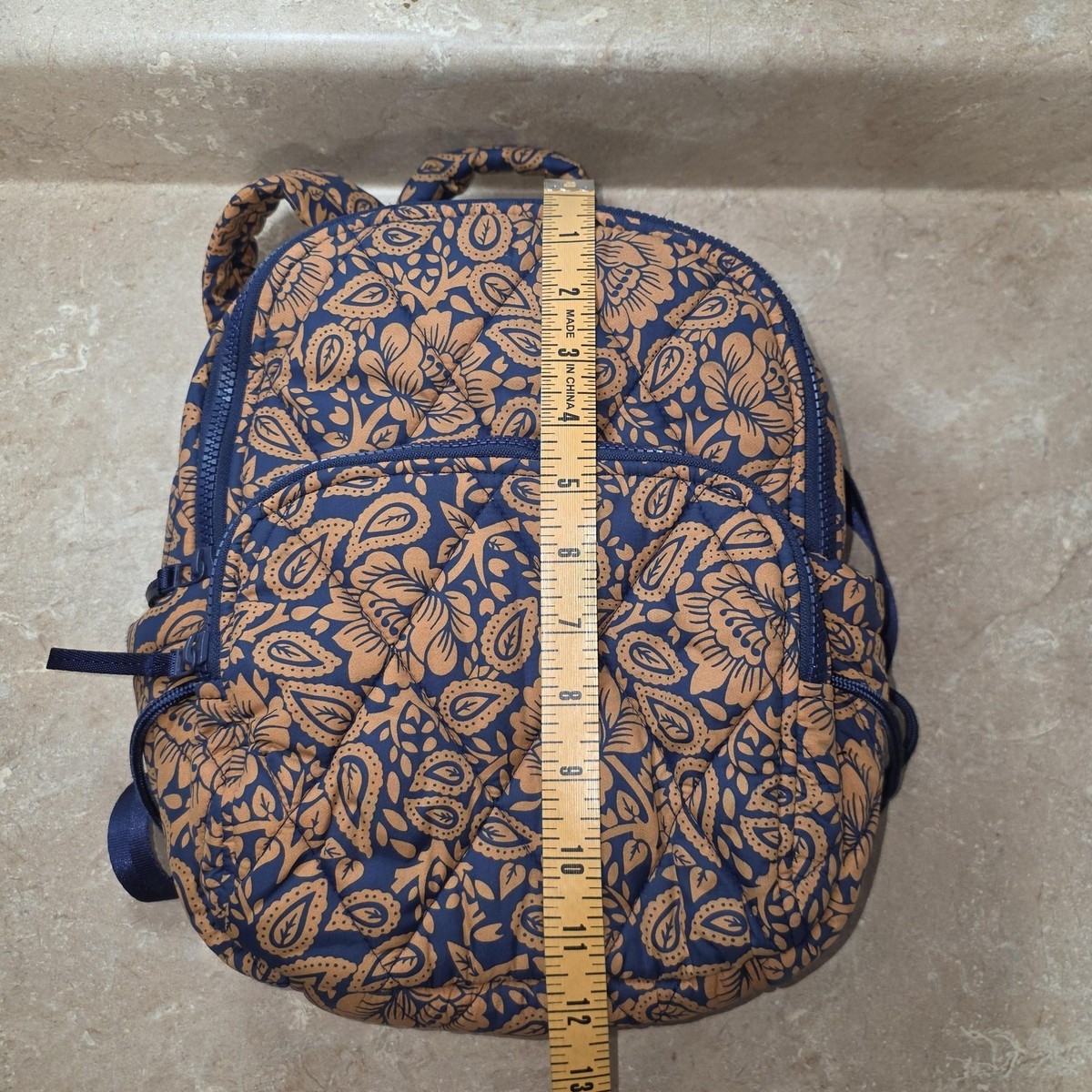 Vera Bradley Banbury Backpack Lotus Montage Roasted Pecan 