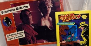 Vintage DICK TRACY 500 Piece Puzzle / DICK TRACY Book 1990 Disney 