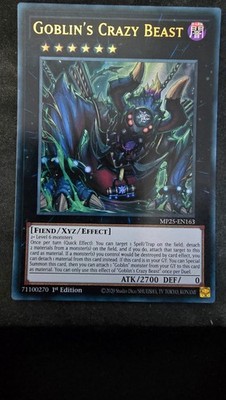 Goblin's Crazy Beast 1st Edition 2025 Mega-Pack MP25-EN163 NM