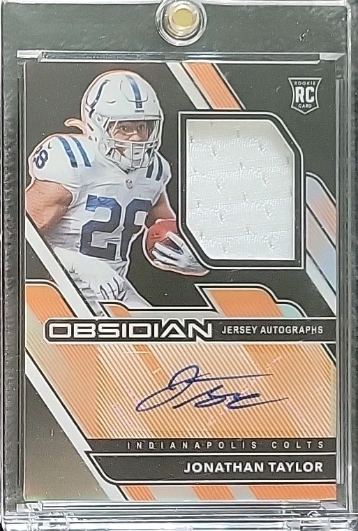 2020 Obsidian #216 Jonathan Taylor Patch Auto RPA Orange 90/99 RC