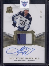 2020-21 The Cup Josh Morrissey Signature Materials Patch Auto 3-Color /99