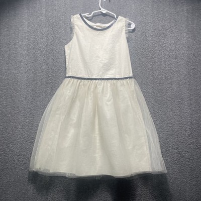 Carter s White & Ivory Tulle Dress Sparkle Detail Size 8 Girl Holiday Winter