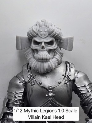 3d Printed 1.0 Head For Mythic Legions 1/12 Scale WILLOW KAEL HEAD 